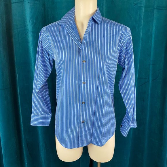 Chaps Other - Chaps Boys Youth Striped Button Up Dress Shirt